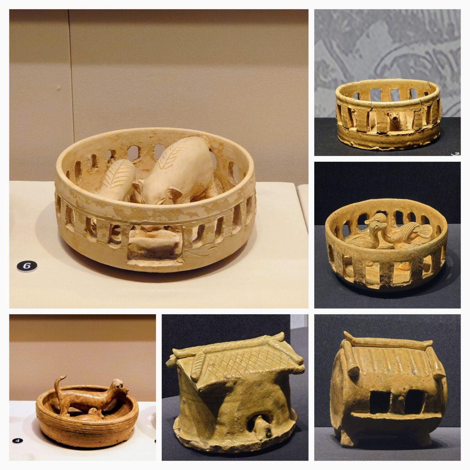 西晋青釉建筑系列:猪圈、羊圈、鸭圈、鸡寮、厕所、狗圈