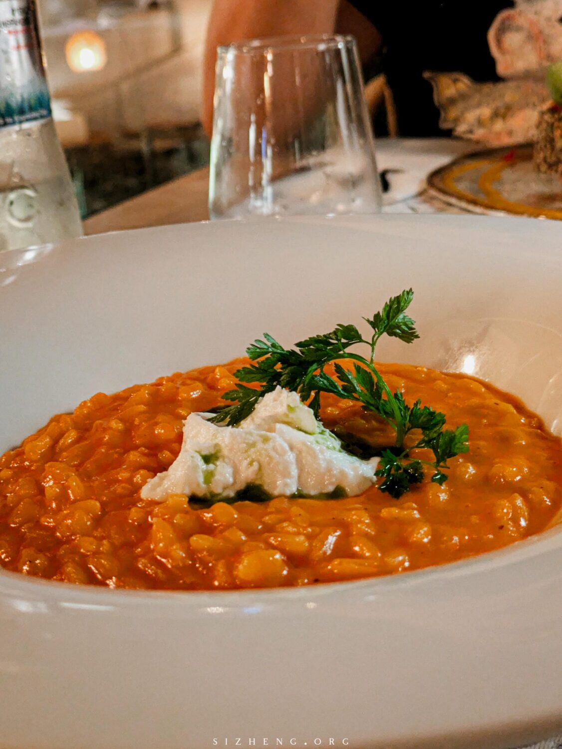 Barolo Restaurant Santorini Tomato Risotto